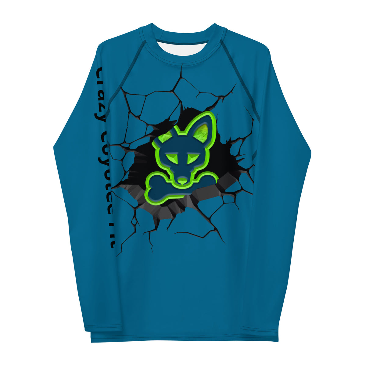 Coyote Rash Guard Men's Electrified Blue Dri Fit – Crazy Coyotee