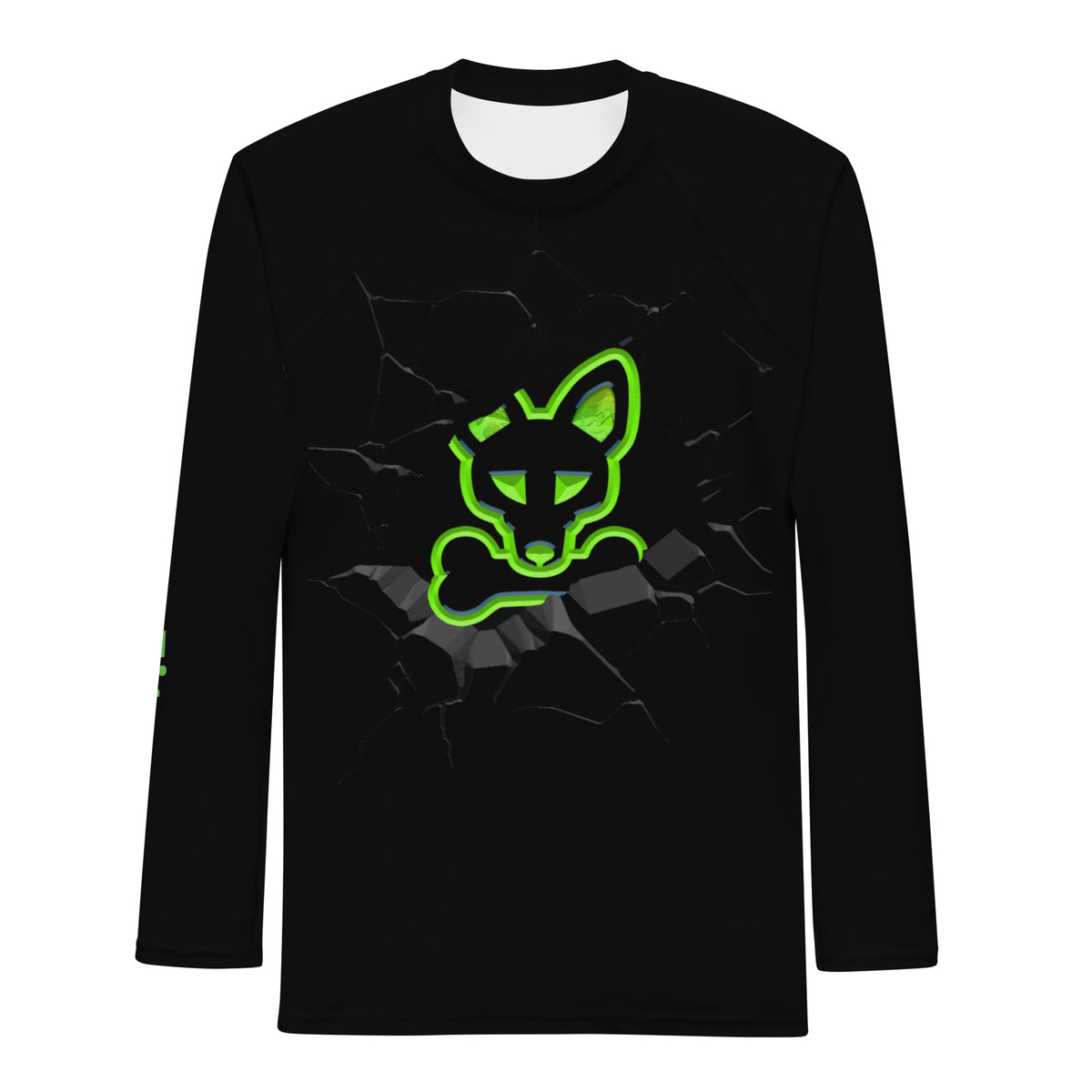Coyote Rash Guard Men's Electric Black Dri Fit – Crazy Coyotee